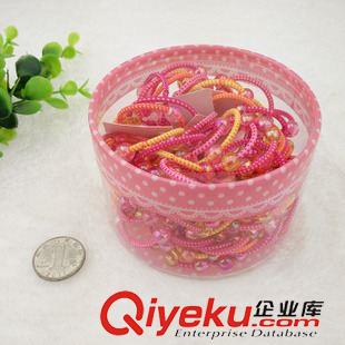 手鏈  項鏈 戒指   耳環(huán) 精美桶裝兒童皮筋 皮筋批發(fā) 飾品 義烏2元 兩元店 百貨 精品