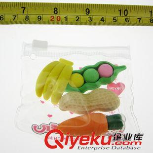 辦公文具 袋裝4個水果橡皮 文具擦 學生橡皮 創(chuàng)意橡皮 義烏 二元 2元批發(fā)原始圖片3