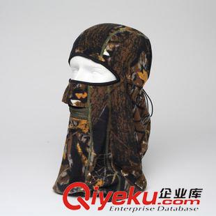 抓絨保暖  青龍林 戶外軟裝備狩獵叢林仿生迷彩枯葉抓絨保暖滑雪多用頭套帽原始圖片2