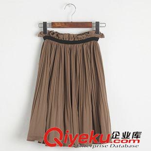 半身裙 2015春夏季新款韓版女裝百搭百褶半身裙原始圖片3