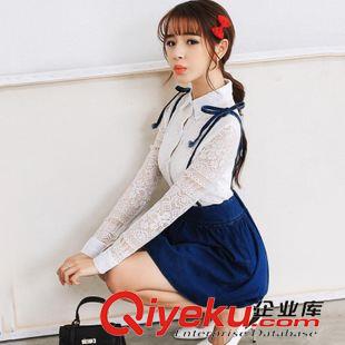 半身裙 2015女裝 吊帶 牛仔半身裙 背帶短裙 一件代發(fā)原始圖片2