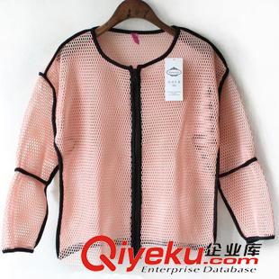 防曬衣 夏裝新款韓國明星款鏤空網(wǎng)眼短款外套空調(diào)衫防曬衣原始圖片3
