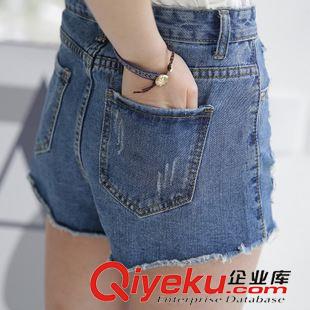 夏季短褲 破洞牛仔褲韓版顯瘦寬松高腰牛仔短褲女夏熱酷褲