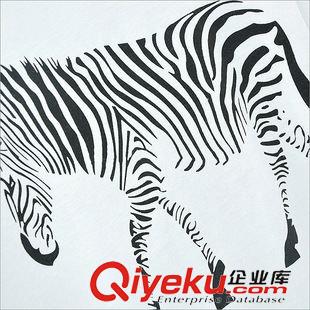 連體褲 2015新款春夏裝韓版女裝百搭七分袖斑馬圖案T恤 背帶褲兩件套女原始圖片3