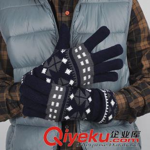 成人手套 加厚手套男士冬季戶外開車保曖全指毛線針織手套連指手套歌希尼爾原始圖片2