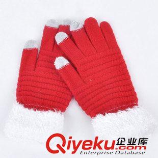 訂做手套 廠家低價直銷批發(fā)手套 保曖毛線手套五指觸摸屏手套 外貿(mào)來樣訂做原始圖片2