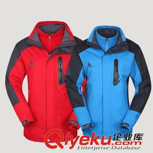 兩件套 廠家批發秋冬新款男式沖鋒衣定制 防風保暖搖粒絨抓絨衣假兩件套