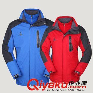 兩件套 福建廠家定制批發戶外服裝沖鋒衣男士滑雪服  三合一兩件套騎行服原始圖片2
