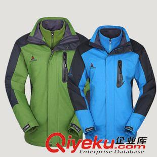 兩件套 福建廠家定制批發戶外服裝沖鋒衣男士滑雪服  三合一兩件套騎行服原始圖片3