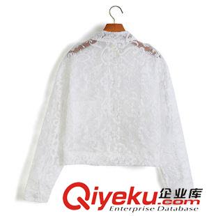 女式外套 2015新款歐根紗防曬開(kāi)衫長(zhǎng)袖繡花棒球服女夾克短外套 現(xiàn)貨