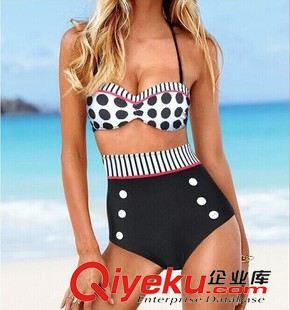 五月上新 歐美外貿熱銷爆款女裝速賣通 ebay 敦煌比基尼泳衣泳裝波點原始圖片2