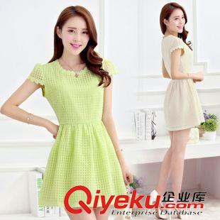 4月下旬 歐洲站春夏新款時(shí)尚氣質(zhì)釘珠美女圖經(jīng)典條紋長T連衣裙女