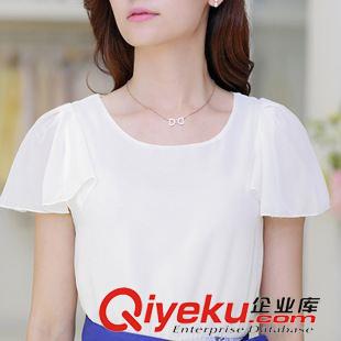4月下旬 2015夏季新款圓領顯瘦青花瓷中國風大擺長款雪紡連衣裙原始圖片3