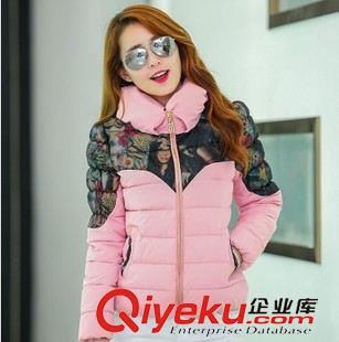 9月8號 2015冬季新款棉衣女韓版修身甜美公主糖果色拼花短款潮羽絨服原始圖片2