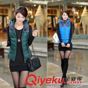 棉衣羽絨服 實(shí)拍-B短款反季秋冬新款羽絨服 正品連帽外套馬夾 背心馬甲女原始圖片3