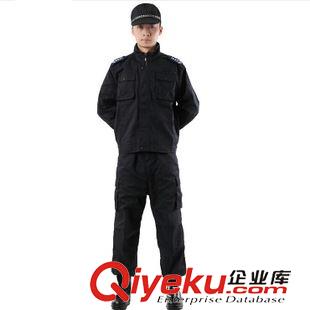 保安專區(qū) 秋款搶批 黑色冬季作訓(xùn)服保安服套裝原始圖片2