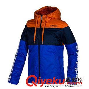 棉衣 羽絨服 批發(fā)男時(shí)尚運(yùn)動(dòng)棉衣帶帽新款男品牌拼色棉服厚款一件起批原始圖片2