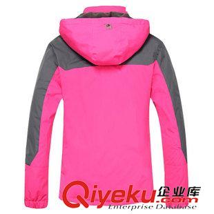 女裝 廠家直銷女戶外沖鋒衣加絨秋冬季旅游防風薄款登山服一件起批原始圖片3