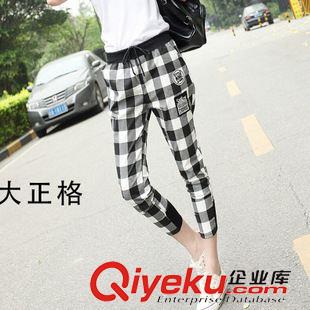 4月新款 2015春夏印花九分褲小腳哈倫褲大碼休閑褲原始圖片3