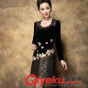 中年款媽媽裝 2015夏季新款氣質修身背心打底裙品牌女裝歐根紗氣質花朵連衣裙