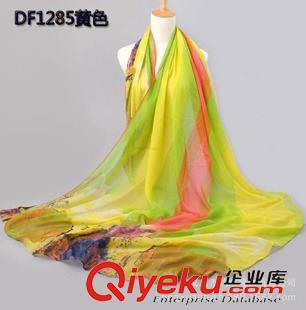 巴厘紗系類 2015年山水棉質(zhì)印花圍巾 女士秋冬韓版防曬巴厘紗圍巾混批保暖原始圖片3