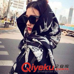 2015年新款系列 歐美大牌Z家同款 波西米亞民族風(fēng)仿羊絨提花流蘇保暖圍巾一件代發(fā)