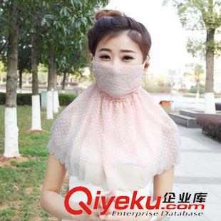 夏季防曬口罩 韓版夏防曬口罩護(hù)頸防塵騎車開車女面罩防紫外線透氣雪紡口罩批發(fā)原始圖片3
