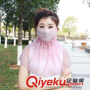 夏季防曬口罩 韓版夏防曬口罩護(hù)頸防塵騎車開車女面罩防紫外線透氣雪紡口罩批發(fā)