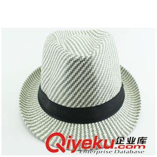 牛仔帽 廠家定制百搭禮帽草編紳士帽英倫白色時尚定型帽復古巴拿馬帽外貿(mào)
