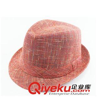 草帽系列 男女戶外旅游帽 gd紳士舞臺帽 新款韓版淡粉色草編色爵士小禮帽原始圖片2