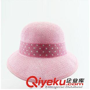 草帽 gd夏季新款拉菲草草帽女 粉色沙灘渡假太陽帽 百搭女士大沿帽原始圖片2