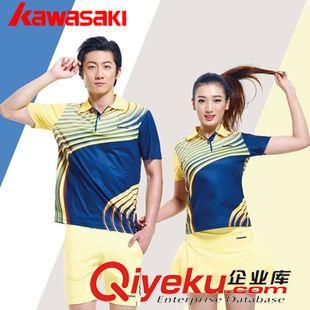 衣服 2015新款Kawasaki/川崎羽毛球運(yùn)動T恤男裝15115 女裝15216