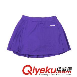 衣服 2015新款Kawasaki/川崎羽毛球女款運動裙SK-14266 白/紫/黃/黑原始圖片3