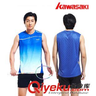 衣服 2015新品Kawasaki/川崎羽毛球上衣男女款圓領(lǐng)ST-15119 ST-15220原始圖片2