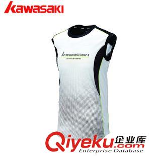 衣服 2015zpKawasaki/川崎羽毛球服裝無袖T恤男裝運(yùn)動背心ST-15123原始圖片3
