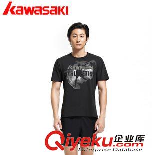 衣服 2015新款kawasaki/川崎羽毛球男裝ST-15345運動廠家zp批發(fā)