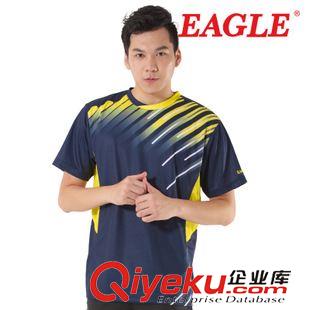 衣服 2015新品EAGLE鷹牌羽毛球服裝運動服 男女款T恤11581 21488黑黃色