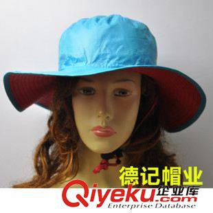 漁夫帽 德記帽業(yè) 夏季男女防曬帽 超薄雙面戴圓邊太陽(yáng)帽 騎車(chē)旅游漁夫帽