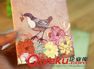 韓國(guó)文具 韓國(guó)文具 復(fù)古封面浪漫花語(yǔ)記事本 線圈本 QL-0445原始圖片3