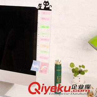 韓國(guó)文具 可愛(ài)卡通電腦顯示器屏幕透明留言板 亞克力便簽貼板原始圖片3