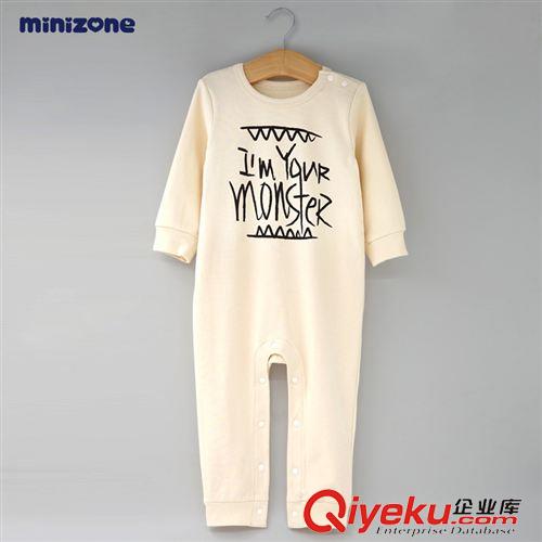 2015夏裝現(xiàn)貨 春秋純棉爬服哈衣開檔長袖包腿嬰幼兒連身衣網(wǎng)店代理可一件代發(fā)原始圖片3
