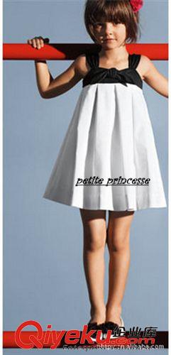 童裙 歐美童裙禮服裙黑白精典女童連衣裙A裙擺裙公主裙批發原始圖片2