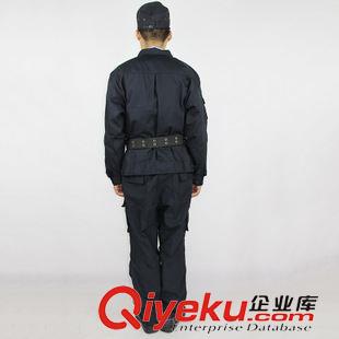 熱銷產品 廠家供應 藍色防撕裂格子布冬作訓服 優(yōu)質耐磨工作服 tj批發(fā)