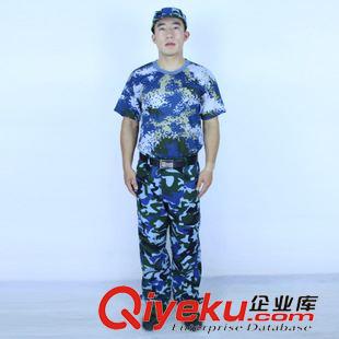 軍訓T恤/背心 熱銷 海洋網球迷t恤 夏季大中學生軍訓速干短袖迷彩服