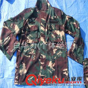 軍訓迷彩套裝 批發滌棉格子布迷彩青蛙作訓服 bd軍訓優質加厚耐磨迷彩作訓服