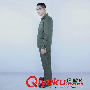 戶外休閑服外套 2015低價(jià)大促 春秋款純棉水洗電焊工車間工勞動(dòng)舒適工作服套裝原始圖片3