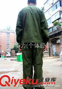 戶外休閑服外套 戶外軍迷軍綠色101空降師純棉多口袋男式夾克休閑作訓服套裝原始圖片3