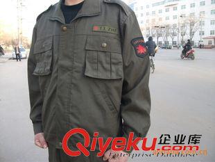 戶外休閑服外套 低價批發(fā)綠外軍帆布立體口袋長袖春秋款軍迷作訓(xùn)工作服套裝原始圖片2