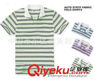 翻领T恤衫（Polo Shirts) 定制生产自动间条纹T恤衫 排纱间条纹T恤衫 男式T恤