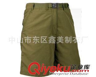 沙灘褲(Beach Pants) 出口歐美 格子印花桃皮絨男式沙灘褲